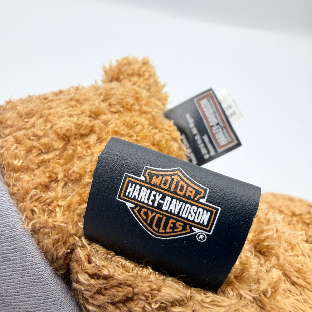 Harley-Davidson Biker Teddy Bear Panama City Beach FL Plush Bandana NWT 10" - Picture 3 of 6